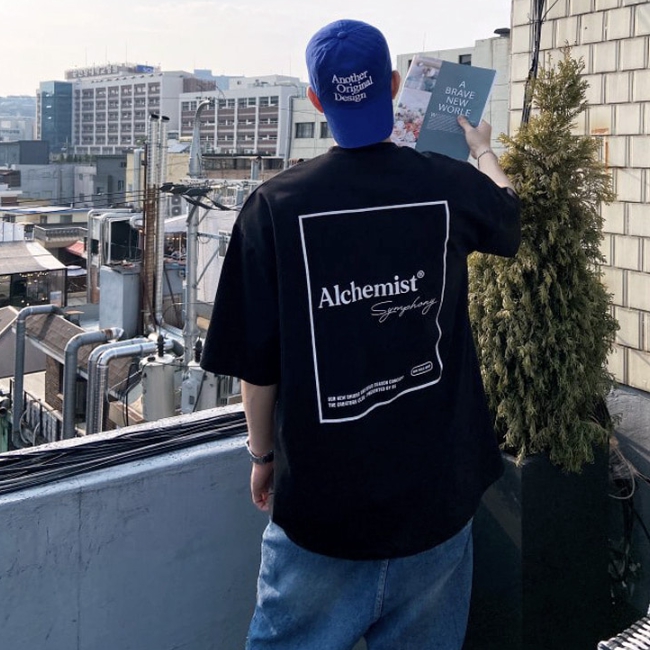 남자 알케 여름 박스 오버핏 아이스 분또 반팔티 95-110 - 상세 이미지 5