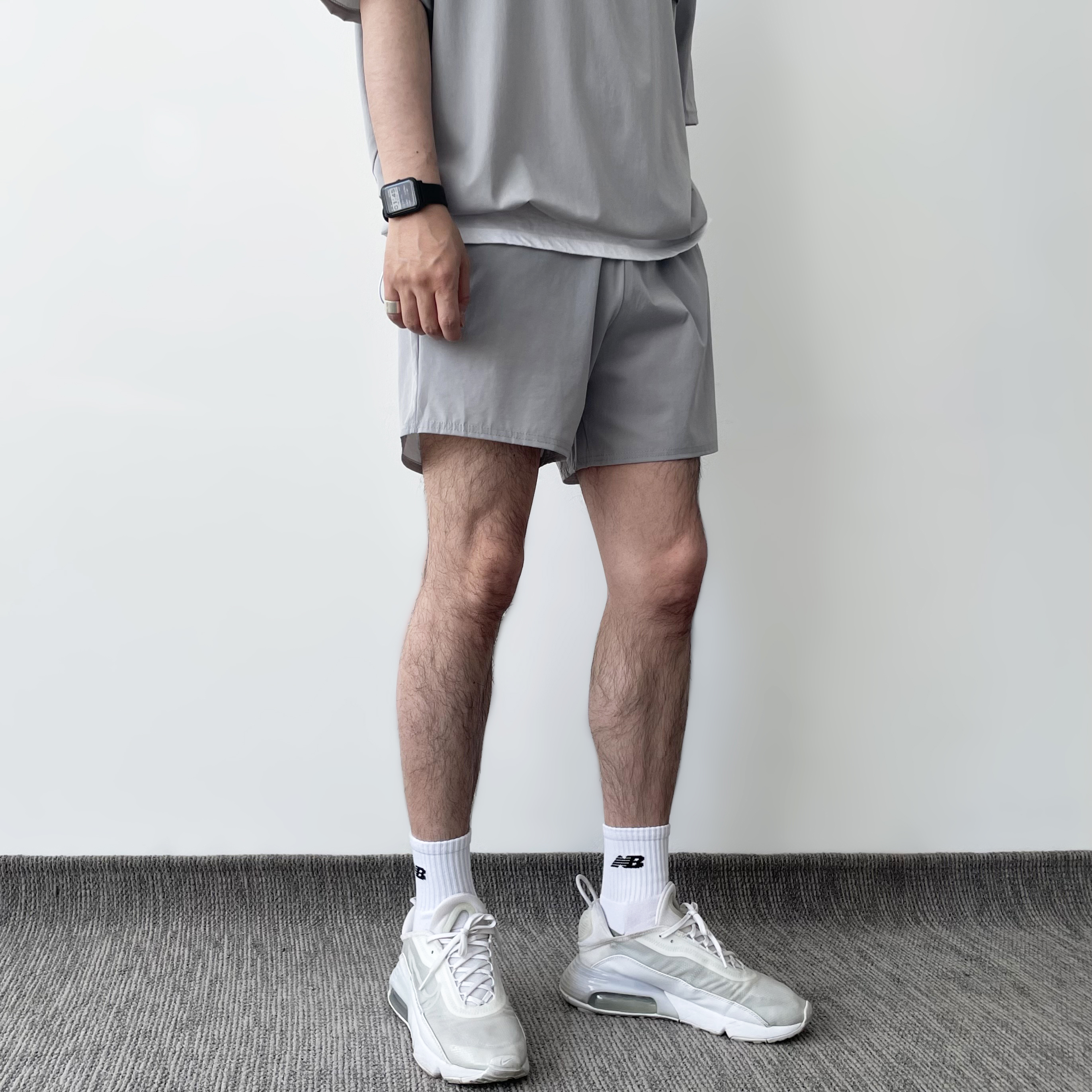 1+1 남자3부반바지 체육복반바지 짐웨어 - 상품 이미지