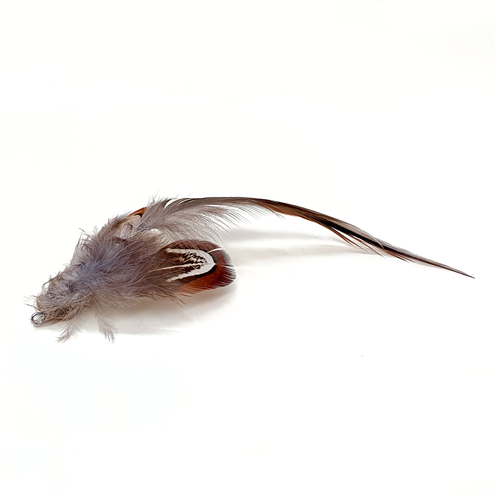 ABIBI'S GOMULSANG 수제 고양이 장난감 리필 낚시대 새 미끼 끈 벌레 깃털 곤충 개개비 이미지 7