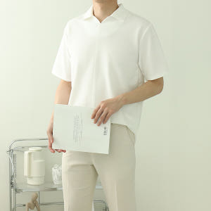 남자반팔티 구김없는 여름 카라 반팔티 착용 후기 | 사이즈/핏 총정리 - 상품 이미지 3