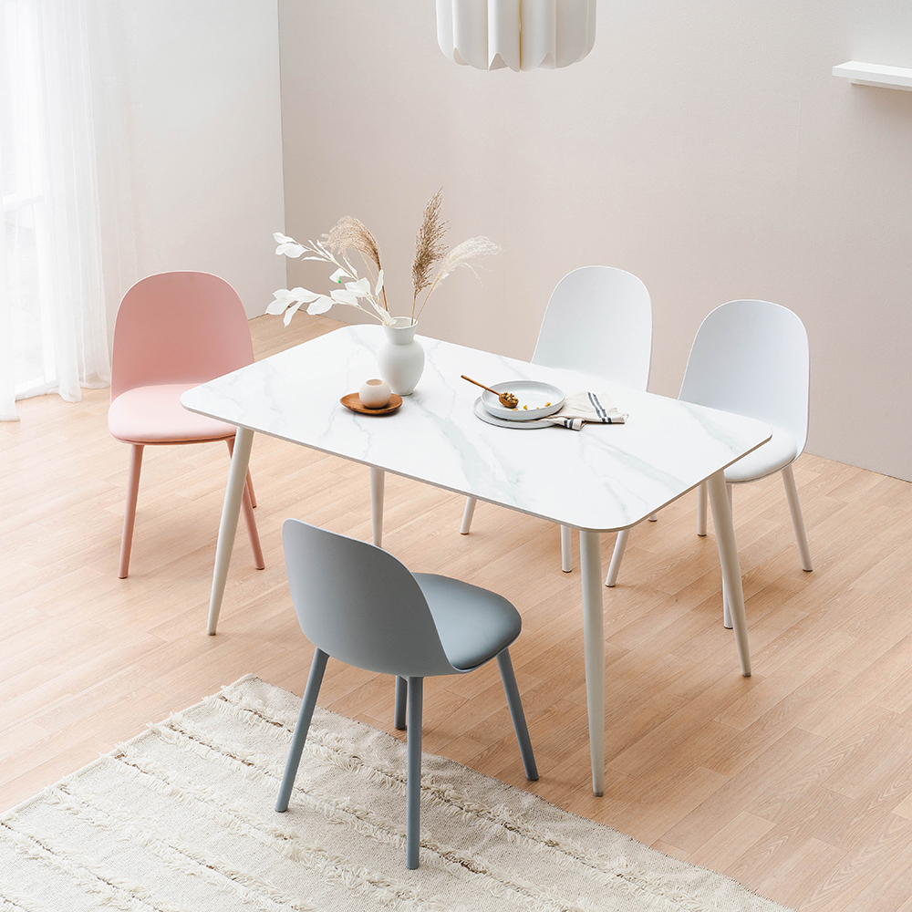 [N포인트 1만](희망일배송)로티 카페 테이블 1400 세라믹 4인 식탁세트 레브의자