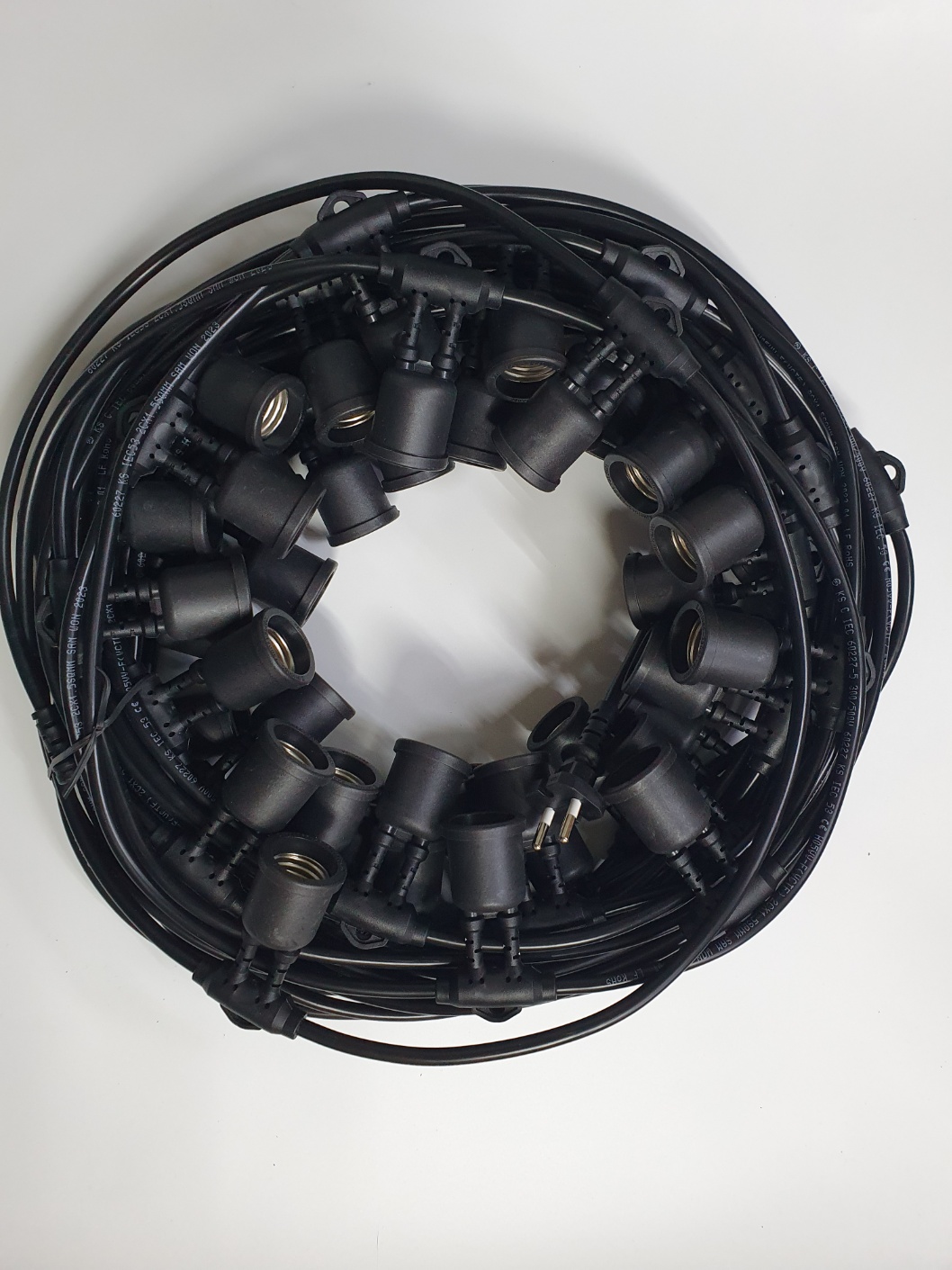 선세이브 LED 캠핑 파티라이트 블랙 11m 10분기 스트링라이트 인테리어조명 오징어등