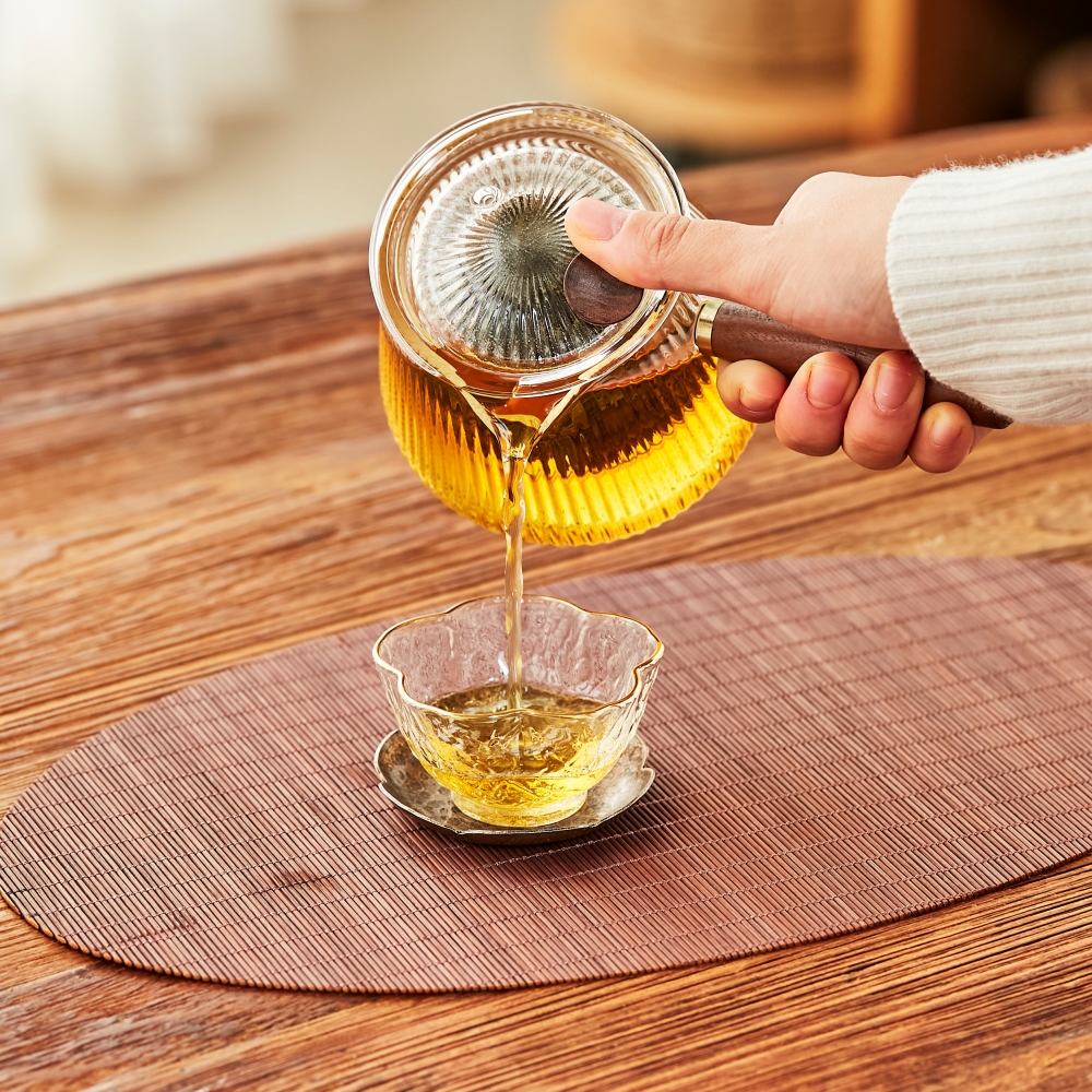 티매트 우드 식탁 테이블 꾸미기 원목 깔개 유리대용 차그루 밤부