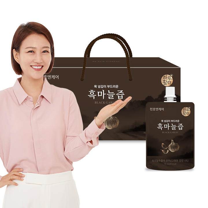 천호엔케어 100% 국산 흑마늘진액 자연숙성 흑마늘즙 70ml X 30개입 - 상세 이미지 2