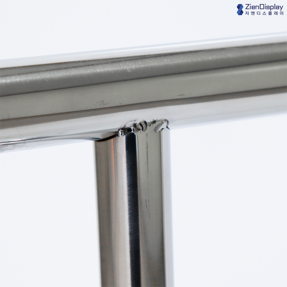 지엔 반조립 이동식 바퀴 헹거 옷방 드레스룸 매장 스테인리스 철제행거