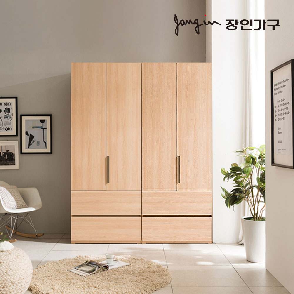 장인가구 노트 1600 장롱세트(서랍형+서랍형) - 상품 이미지