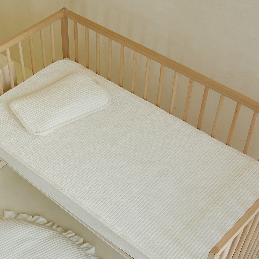 말랑하니 아기 양면 쿨매트 침대 패드 신생아 냉감매트 누빔 벨라