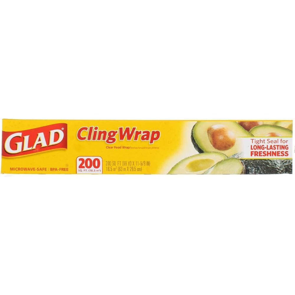 Glad Cling Wrap 글래드 클링 랩 투명 플라스틱  200제곱피트(3팩) - 상품 이미지