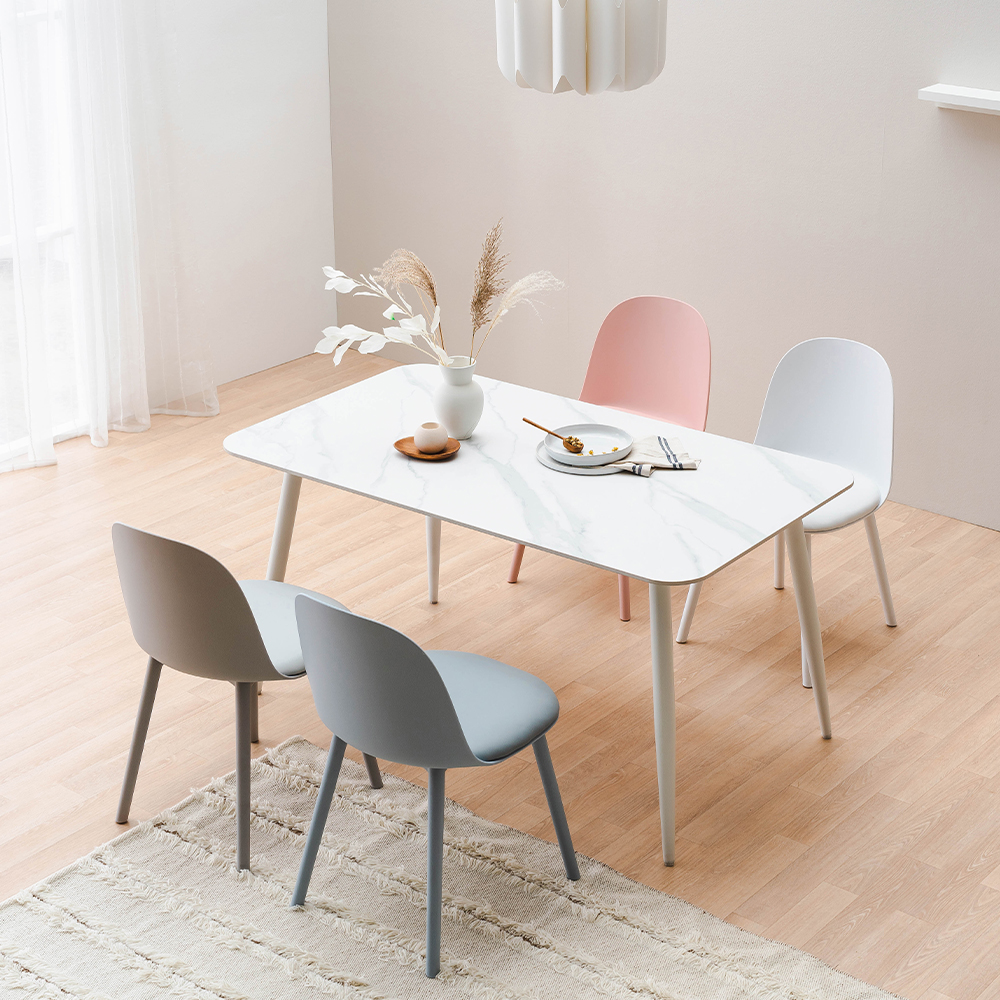 [N포인트 1만](희망일배송)로티 카페 테이블 1400 세라믹 4인 식탁세트 레브의자