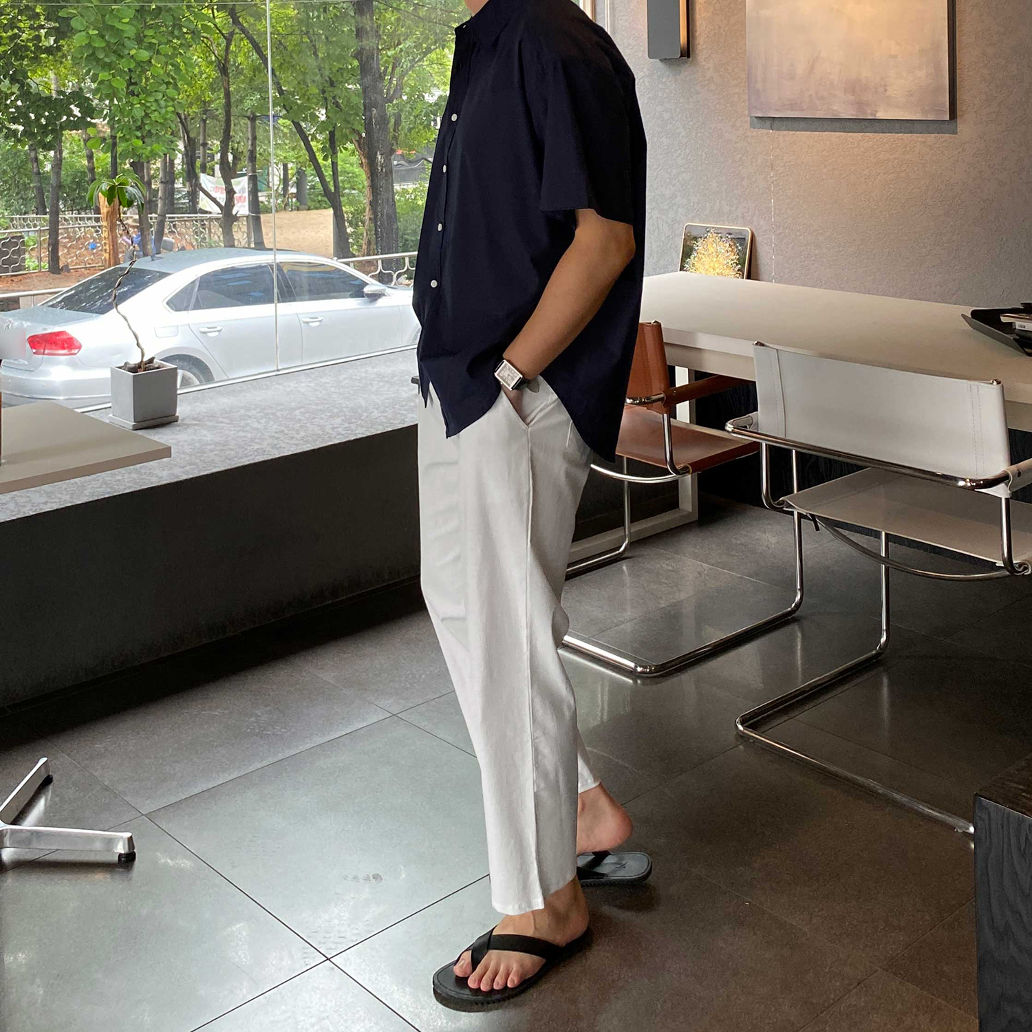 남자린넨슬랙스 린넨슬랙스추천 흰바지코디 마바지추천 남자패션팁
