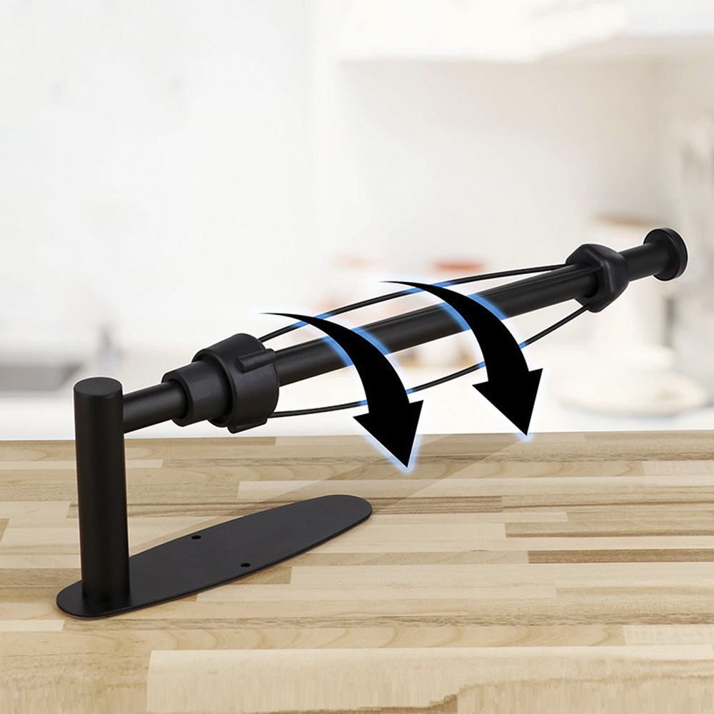 꽉잡아주는 접착식 스텐 키친타올걸이 주방 키친 타올 거치대 홀더 제품 이미지