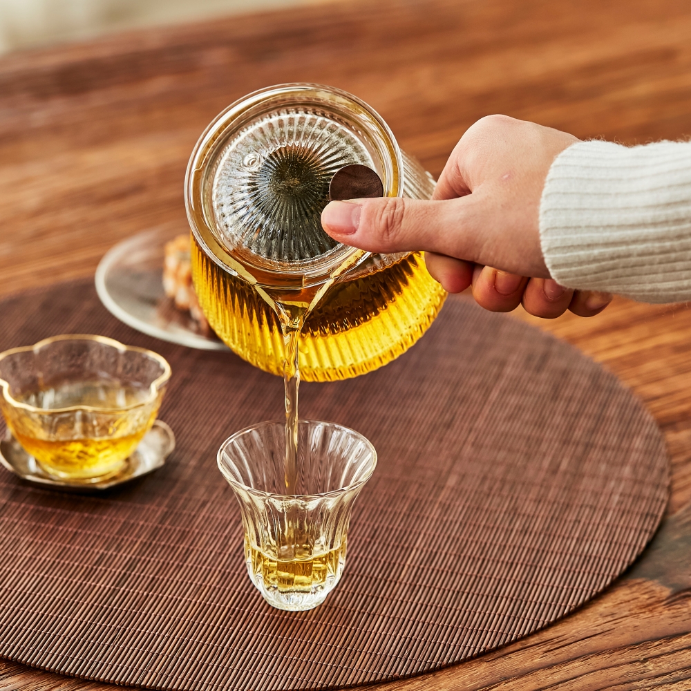 티매트 우드 식탁 테이블 꾸미기 원목 깔개 유리대용 차그루 밤부