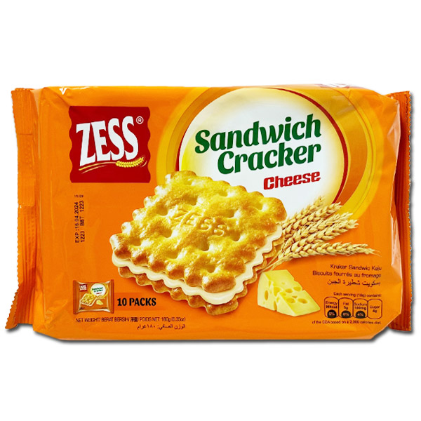제스 샌드위치 크래커 치즈맛 수입 과자 180g - 메인 이미지