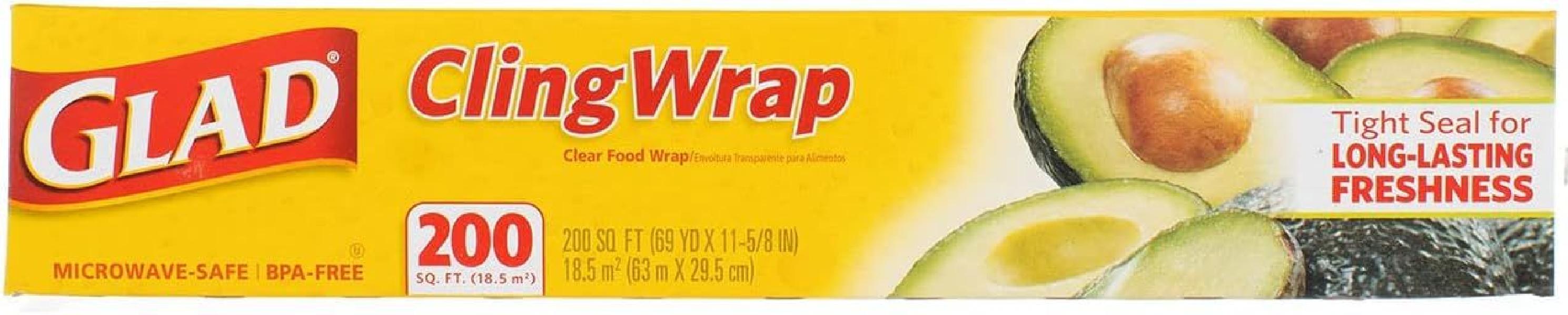 Glad Cling Wrap 글래드 클링 랩 투명 플라스틱  200제곱피트(3팩) - 상세 이미지 3