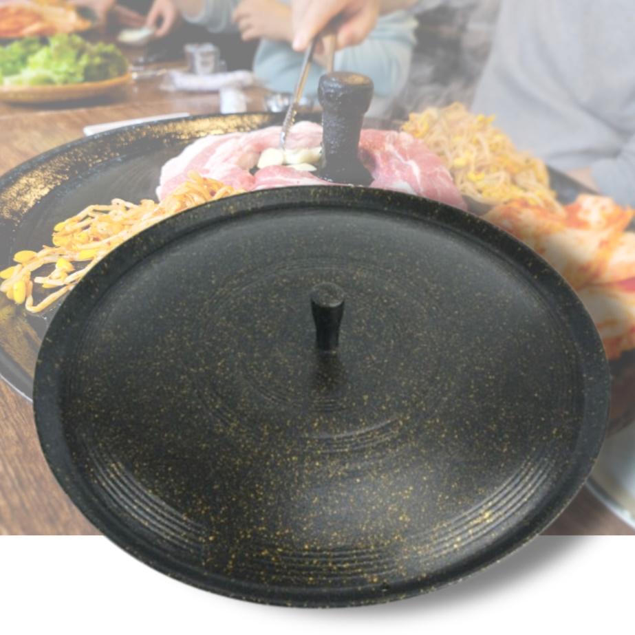 주물 솥뚜껑 불판 삼겹살판 코팅불판 46cm 고깃집 불판