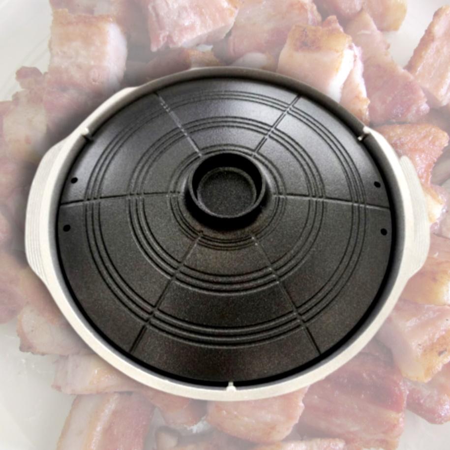 무쇠 솥뚜껑 불판 삼겹살판 코팅불판 30cm 고깃집 불판