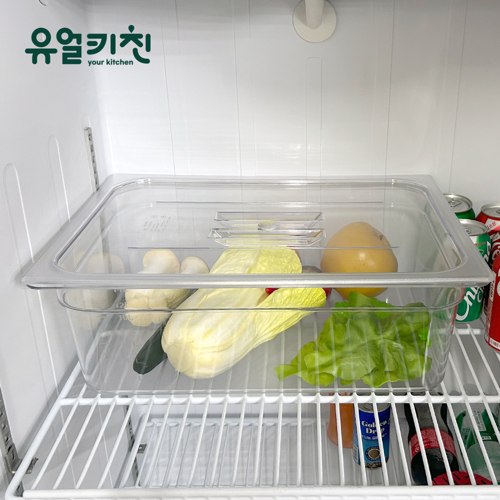 음료수냉장고 식재료 보관통 투명 PC 업소용 2호 - 상세 이미지 3