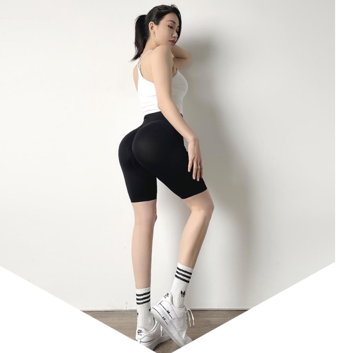 골반 레깅스 뒤태 운동용 다이어트 레깅스 뱃살 레깅스 보정 셔링 - 상세 이미지 5
