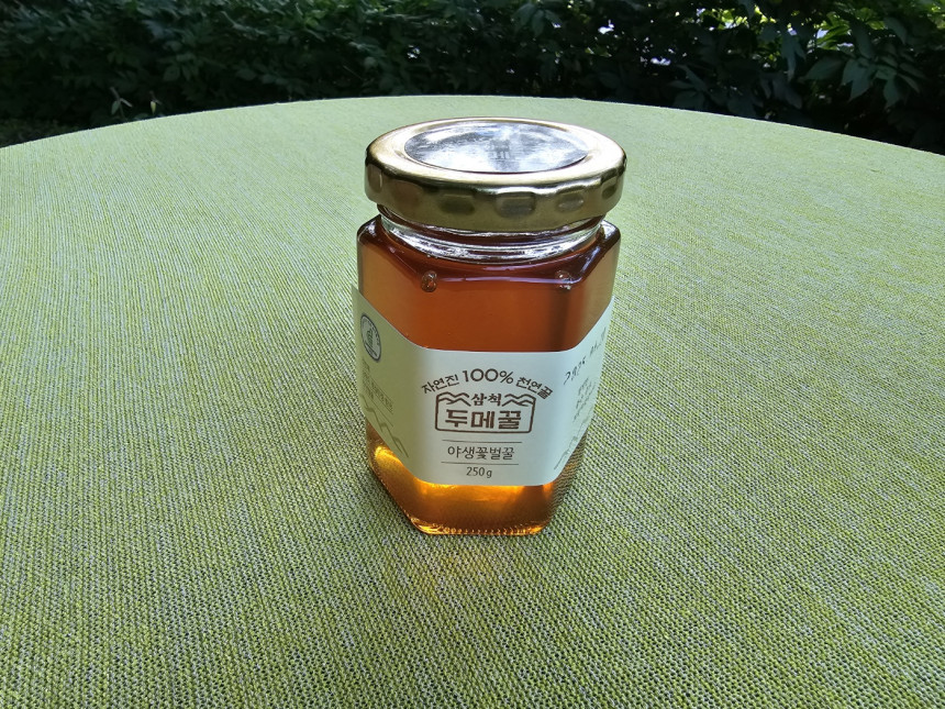 100% 자연산 천연골 삼척 두메꿀 야생꽃벌꿀 250g
