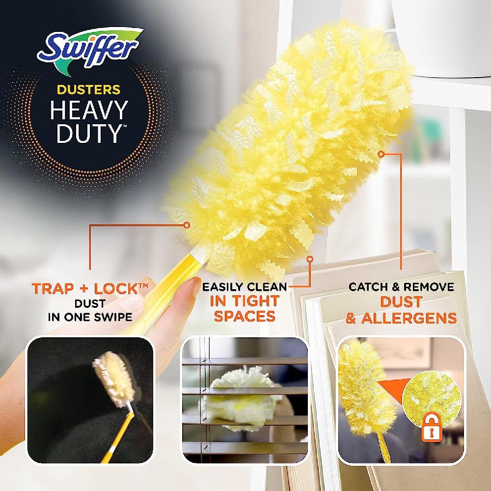 Swiffer Ceiling Fan 스위퍼 천장  핸들 스타터 키트 헤비 듀티 리필 6개 - 상세 이미지 2
