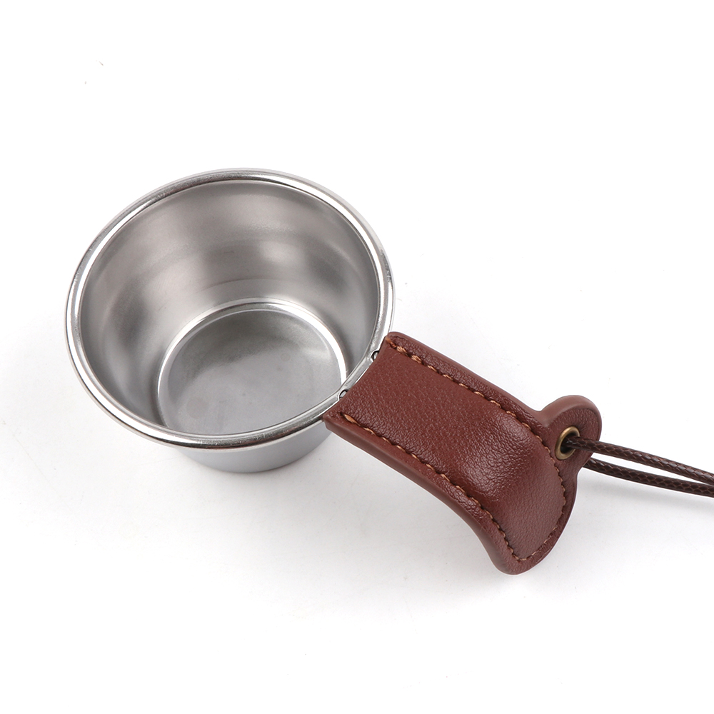 브리즈문 미니 시에라컵 캠핑 소주잔 술잔 + 가죽커버 1개 세트