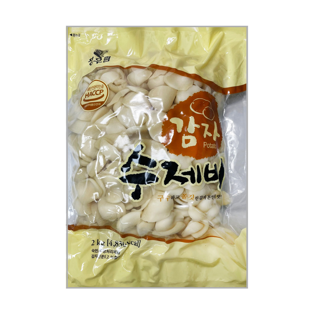 청우림 감자 수제비 2kg : 푸드뱅크주식회사