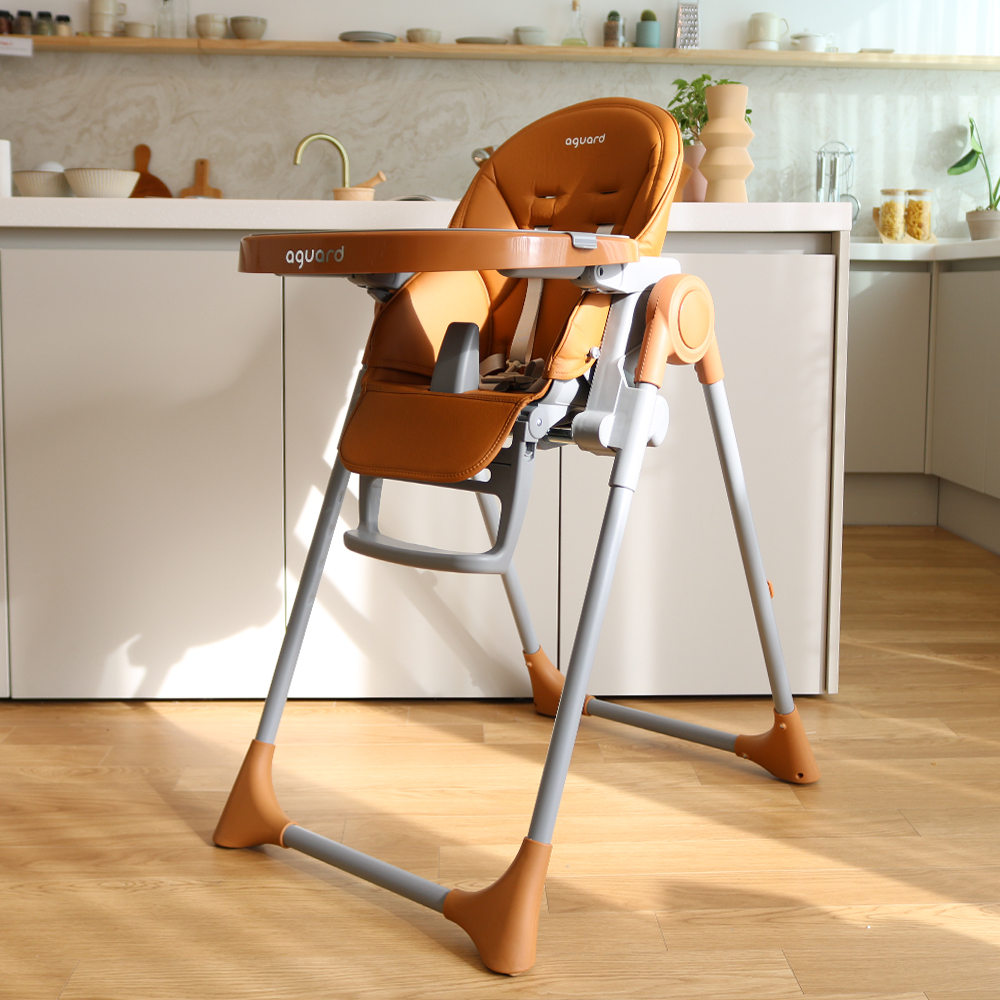 아가드 아이슬라이드 유아 하이체어 베이지 국민 아기 식탁의자 이유식