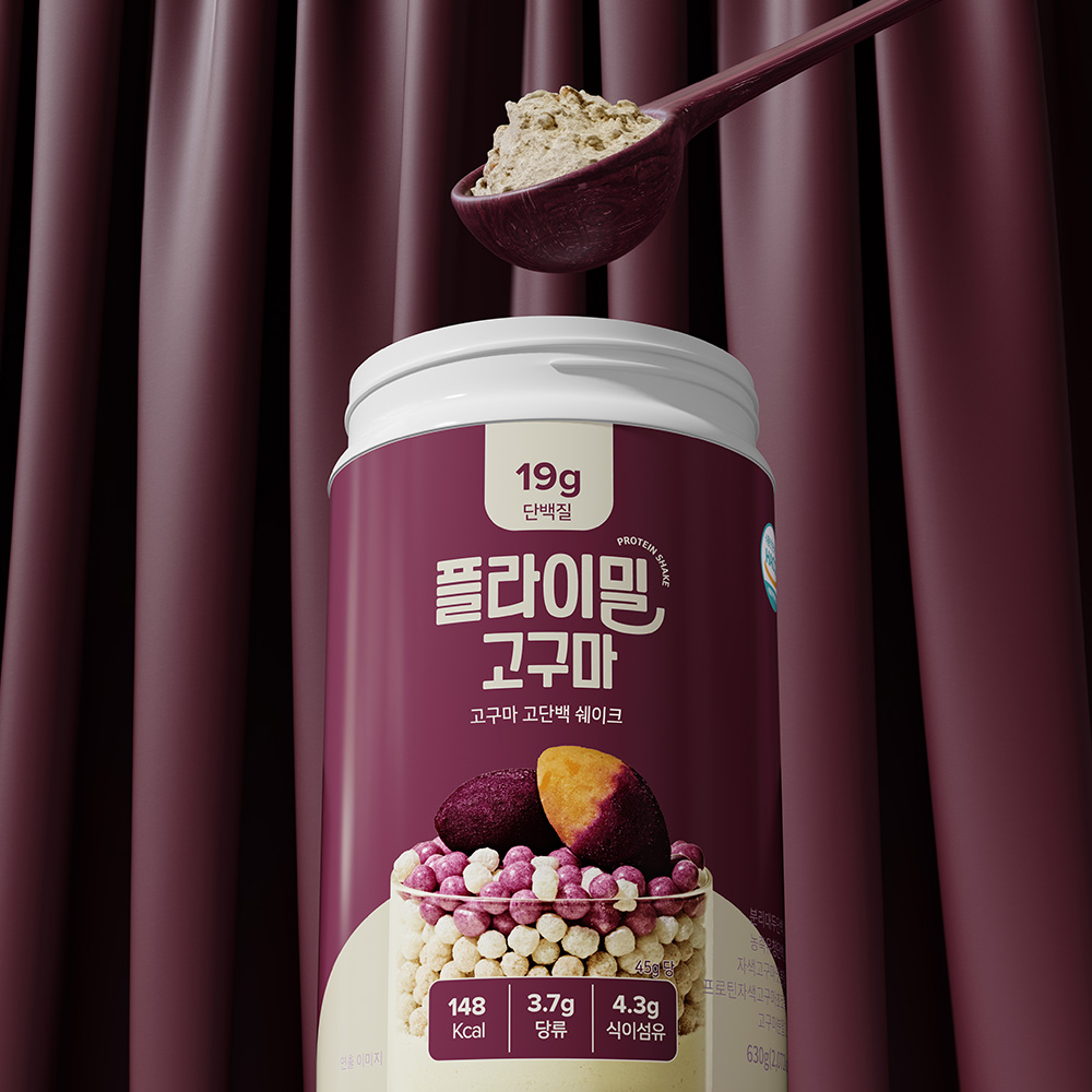 플라이밀 단백질 쉐이크 대용량 고구마, 630g, 1개 - 상세 이미지 2