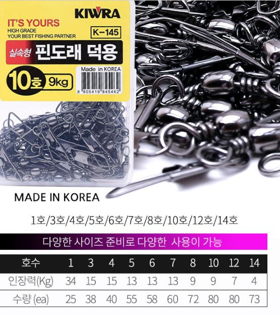 키우라 핀도래 덕용 니켈 코팅 자작채비 K-145 문어 쭈꾸미 갑오징어 - 상세 이미지 4