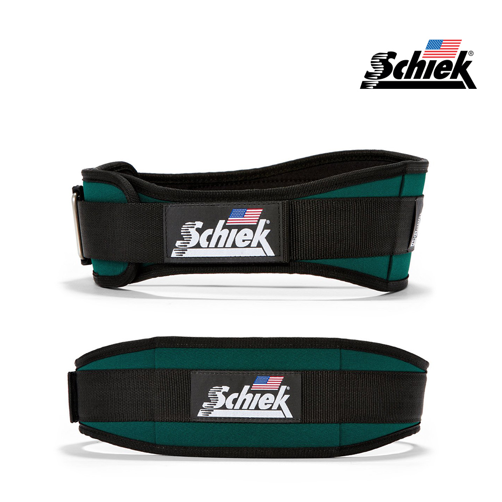 SCHIEK 2004 그린 헬스 벨트 리프팅 복압 크로스핏 웨이트 운동 역도 시크 쉬크 - 상품 이미지