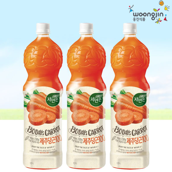 웅진 자연은 당근 1.5L x 12개 과채주스 - 상품 이미지