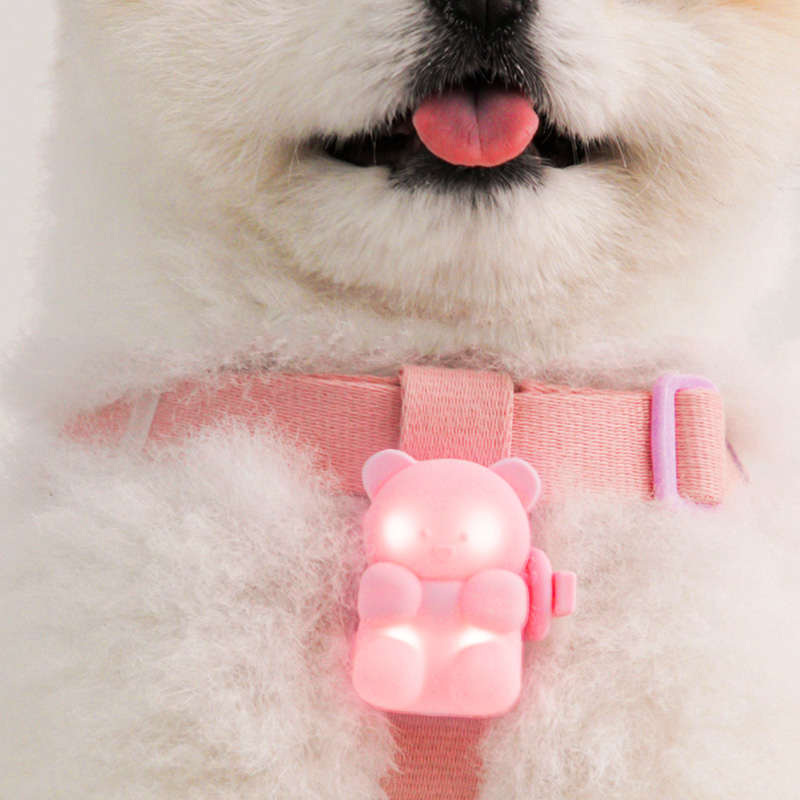 바잇미 강아지 야간산책 젤리곰 LED 충전식 블링커 (3 colors) 이미지 2