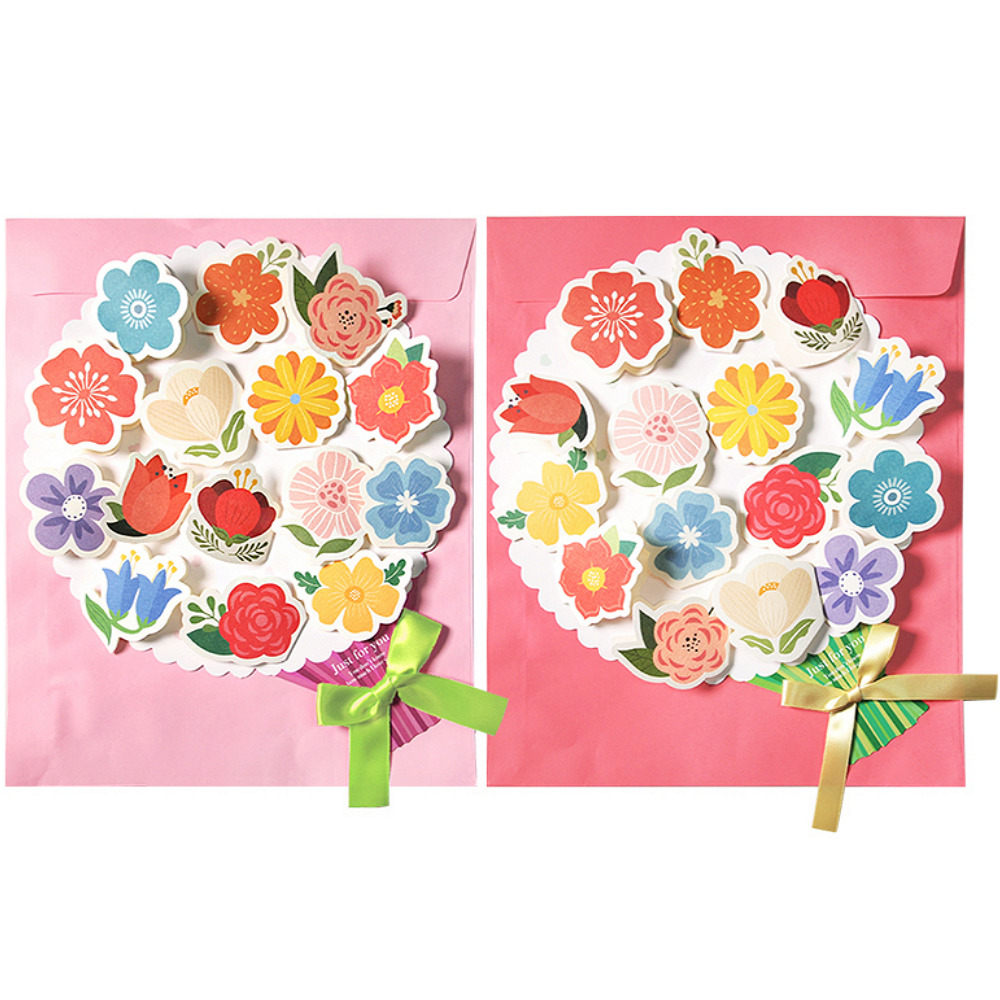 롤링페이퍼 꽃다발 편지지 도안 꾸미기 종이 꽃 퇴사 어버이날 카네이션 스승의날 편지 이미지 4