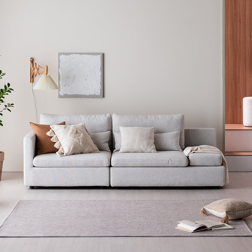 사계절 먼지없는 거실 러그 사이잘룩 카페트 45x120cm