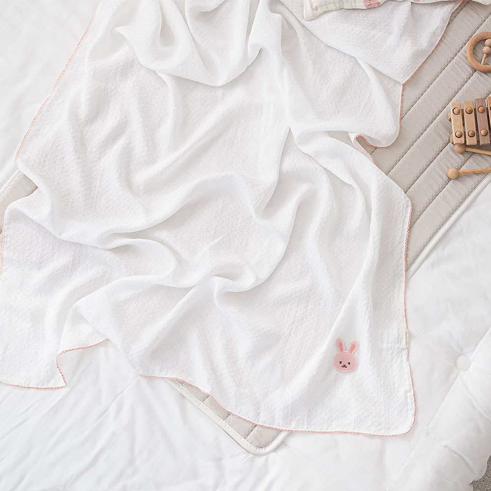 [원가이하] 마롤로뜨 포인트 인견블랭킷 아기 이불 담요 여름 신생아 어린이집 65x65