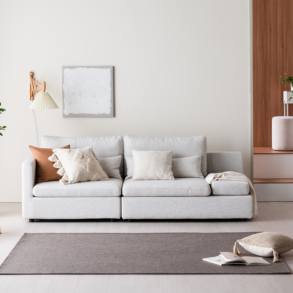 사계절 먼지없는 거실 러그 사이잘룩 카페트 45x120cm