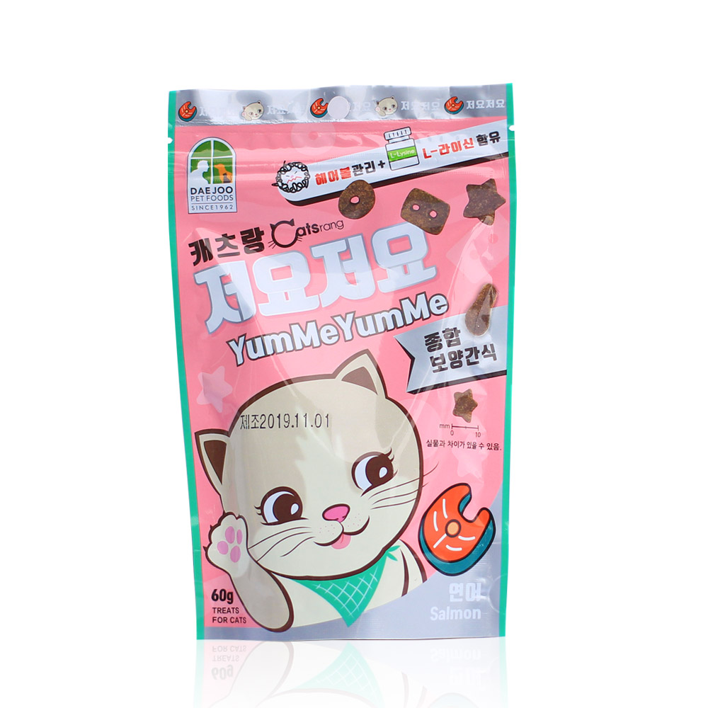 캐츠랑 저요저요 연어 60g 길냥이 길고양이간식 고양이 과자 트릿 영양간식 외 - 상품 이미지