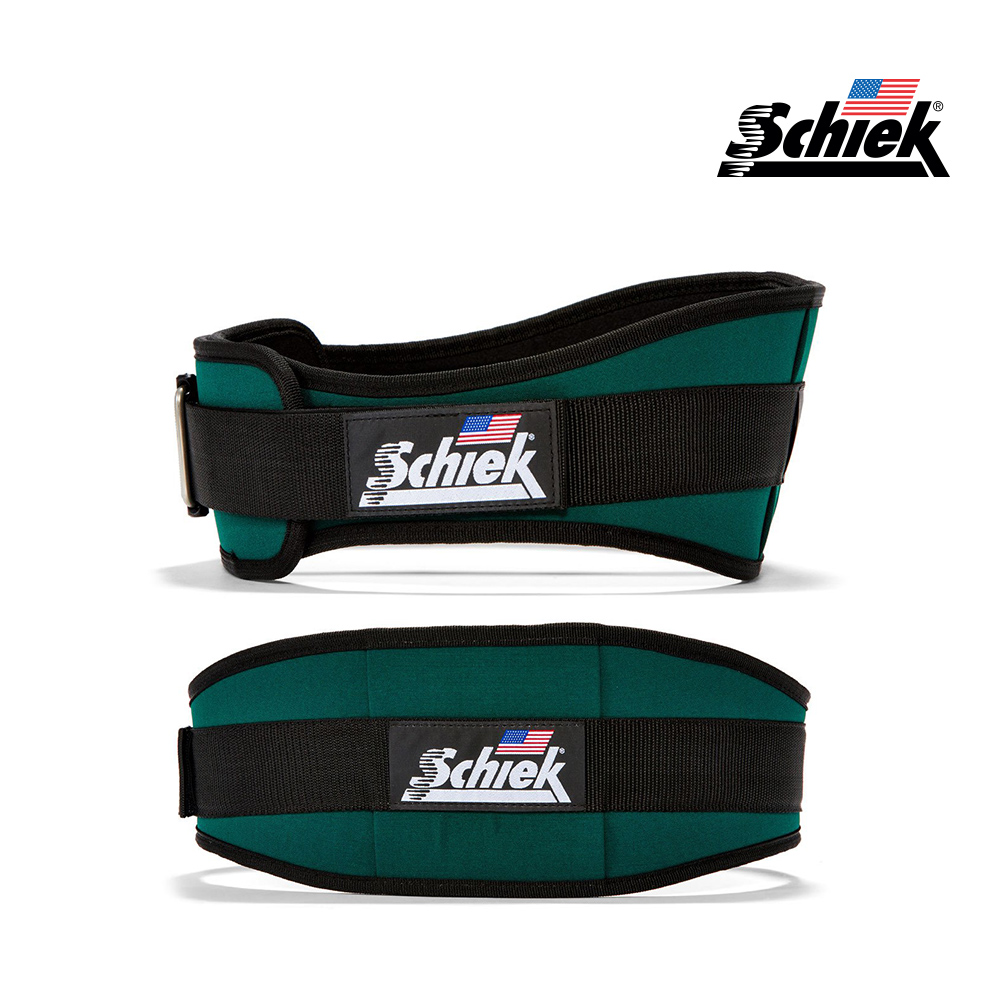 SCHIEK 2006 그린 헬스 벨트 리프팅 복압 크로스핏 웨이트 운동 역도 시크 쉬크 - 메인 이미지