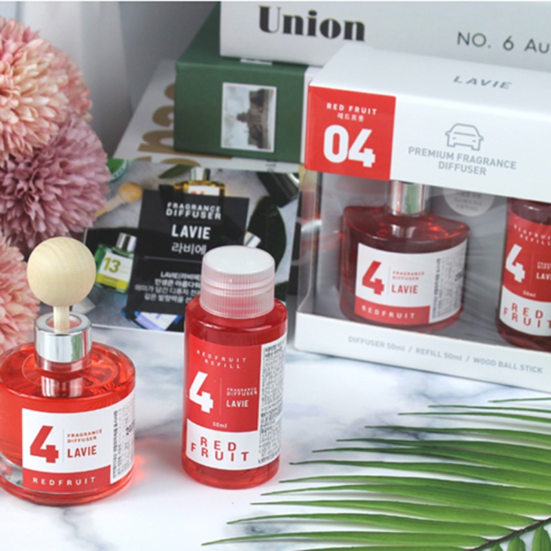 LAVIE 라비에 차량용 기프트세트 본품50ml+리필50ml 04레드프룻 013157 - 메인 이미지