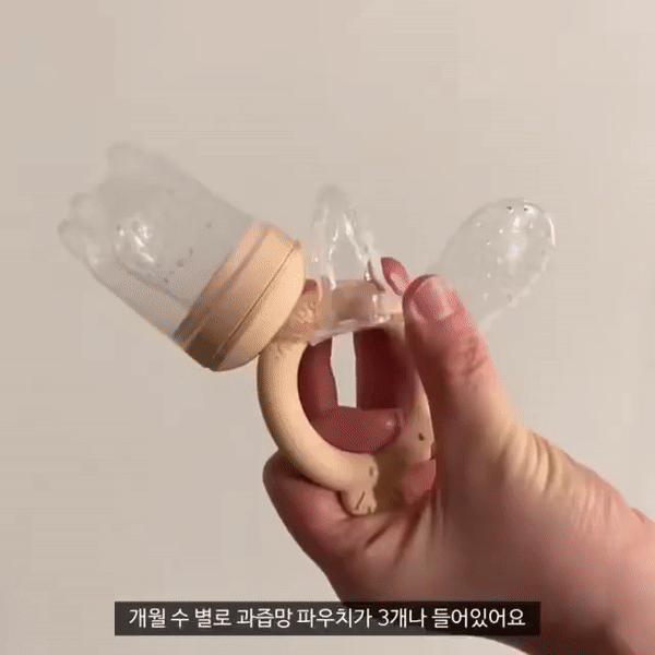 1+1 브릭오 실리콘 과즙망 치발기 아기 유아 과일 이유식 판매처 상세 정보 이미지 1