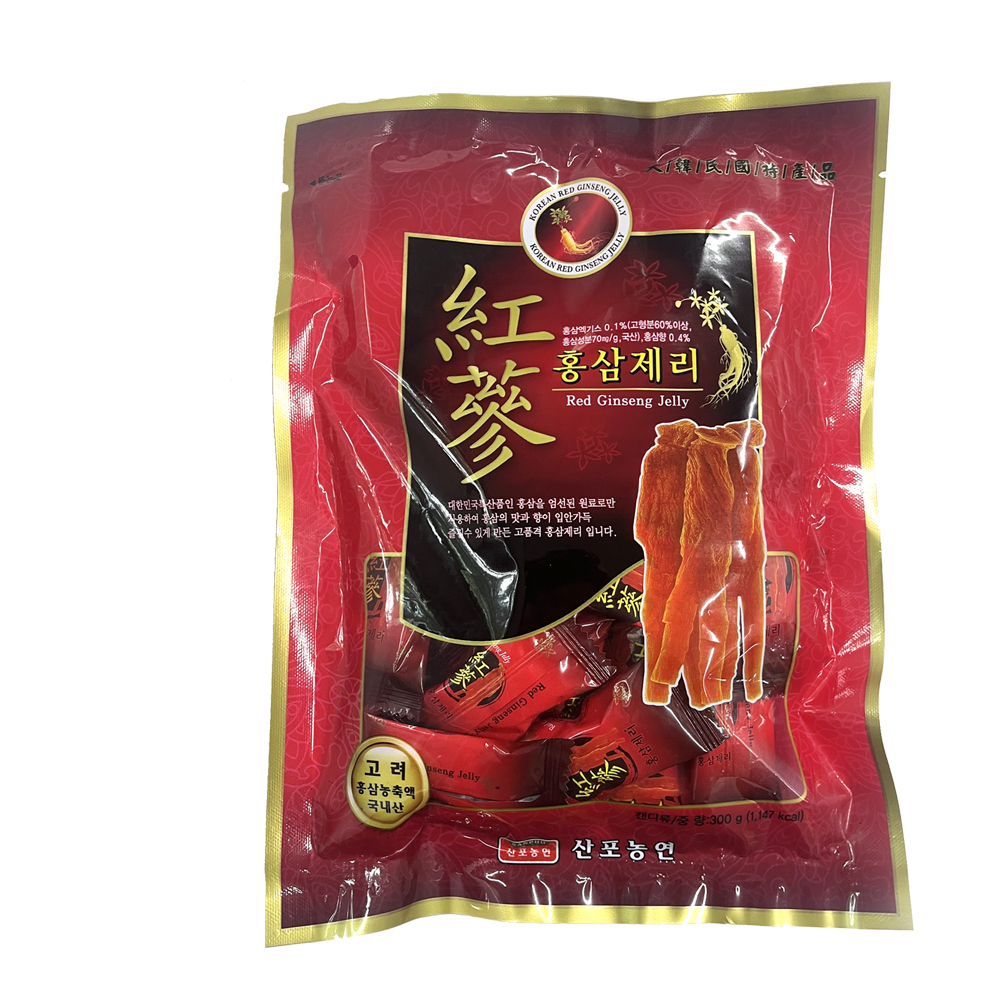 산포농연 고려 홍삼젤리 300gX1봉지/홍삼제리/홍삼사탕 - 상품 이미지