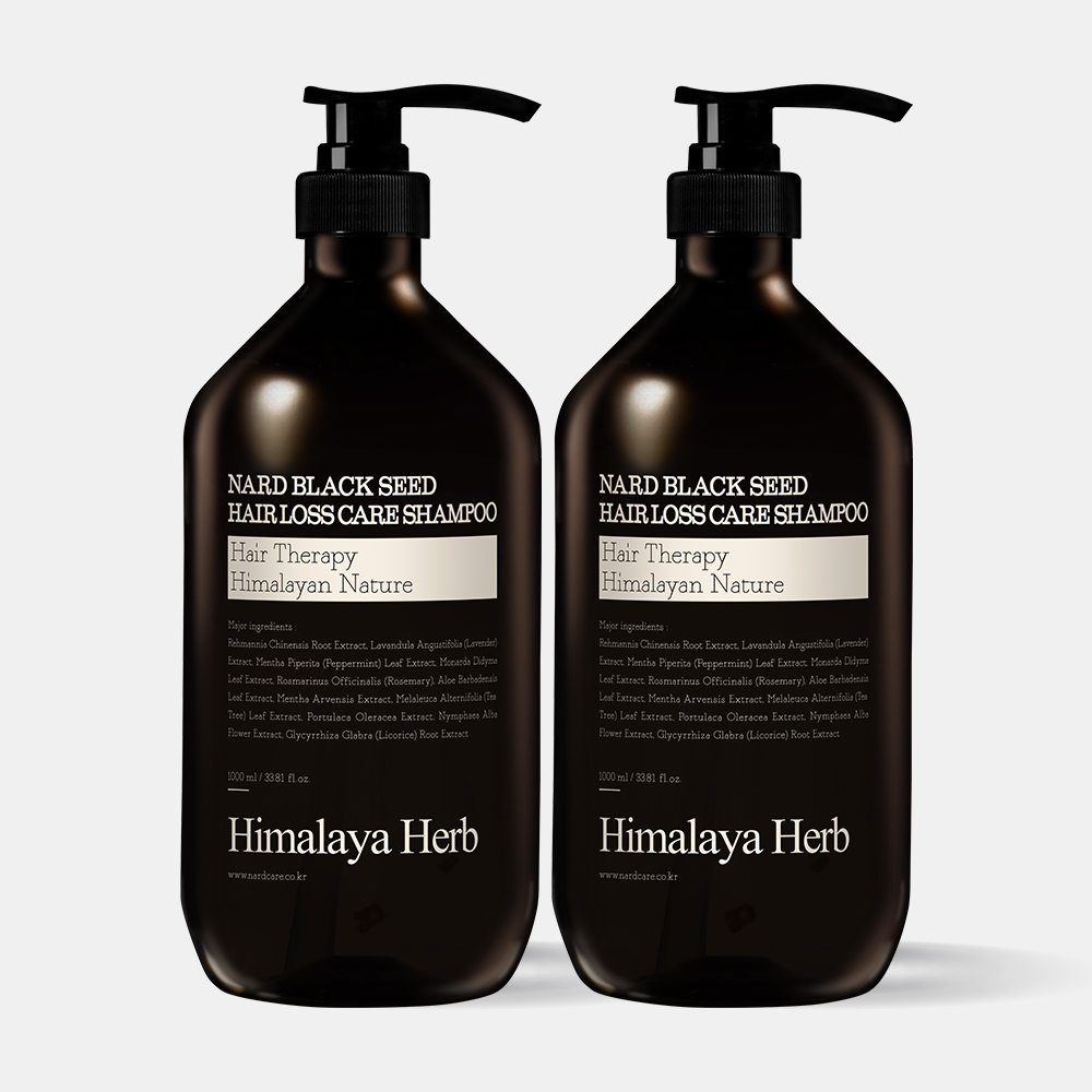 [2개] 나드 블랙시드 탈모 샴푸 1000ml