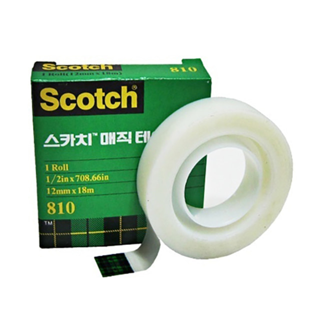 3m 매직테이프 리필 810R 폭 12mm 길이 18m - 상품 이미지
