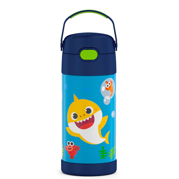 푸고 써모스 빨대컵 펀테이너 아기상어 355ml 보냉컵