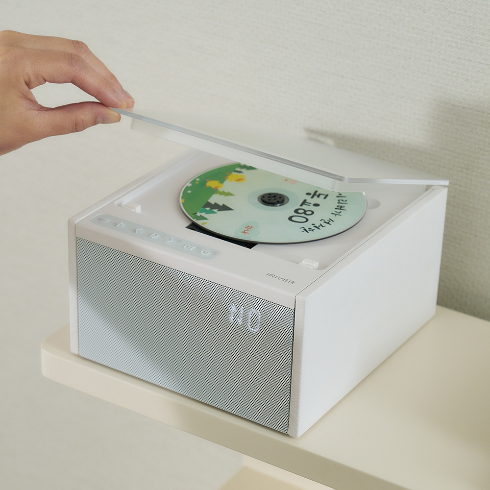 아이리버 레트로 턴테이블 감성 CD플레이어 블루투스 인앤아웃 FM라디오 스피커 IAB40 - 상세 이미지 3