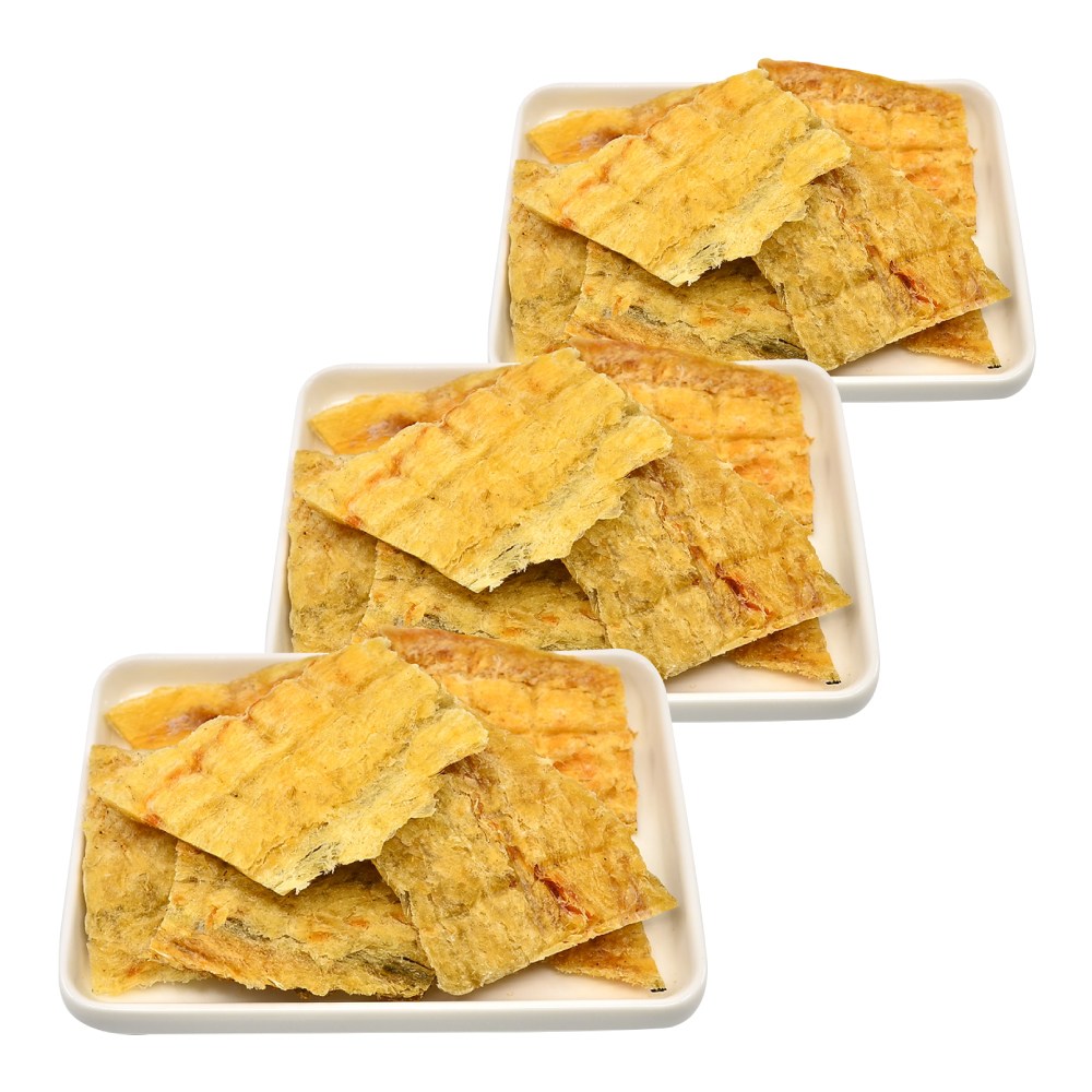 국내산 명태포 육포 강아지 수제 간식 쫄깃하고 맛난 프리미엄 애견 간식 명태, 60g, 3개