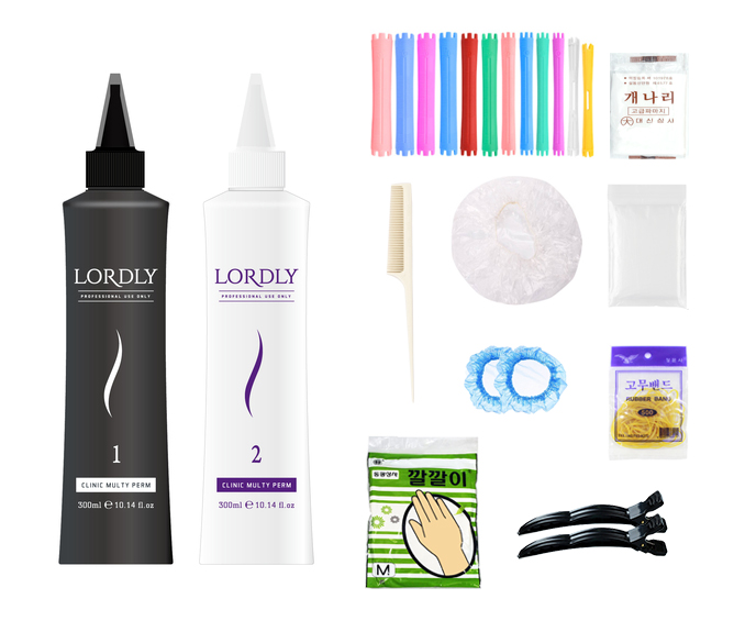 로드리 클리닉 멀티 셀프파마세트 롯드 세트 앞머리펌 유아 어린이 순한 파마약