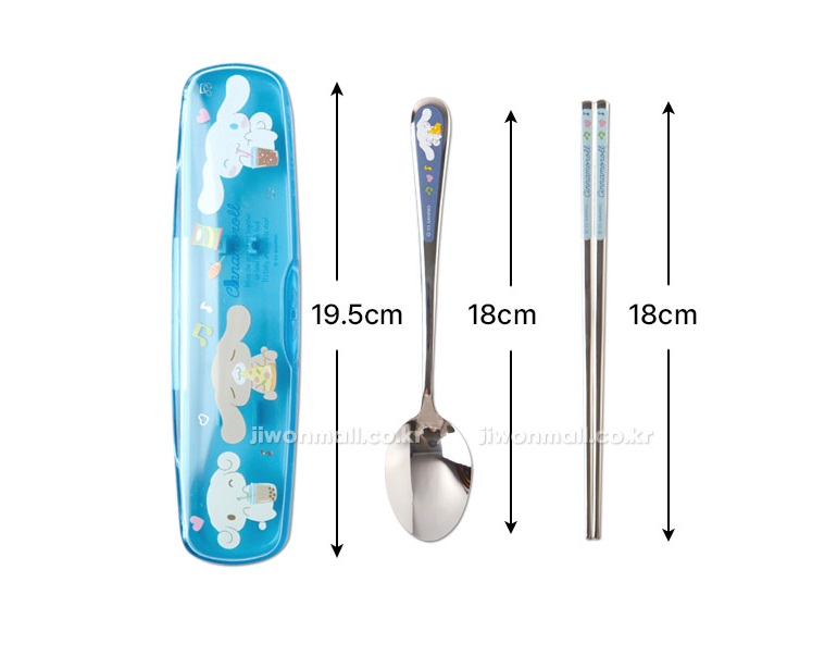 시나모롤 수저세트 산리오 어린이 초등 젓가락 숟가락 - 상세 이미지 5