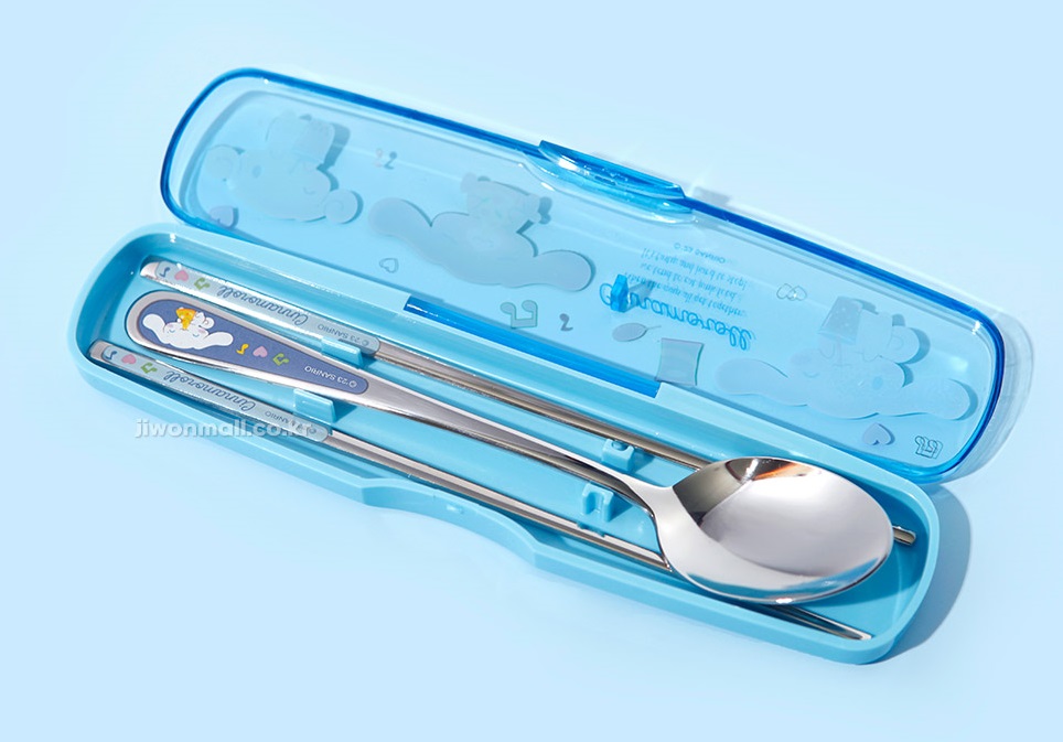 시나모롤 수저세트 산리오 어린이 초등 젓가락 숟가락 - 상세 이미지 4