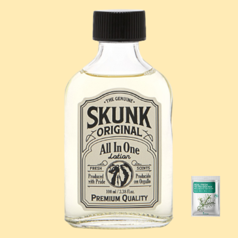 스컹크 오리지날 남자 올인원 스킨 로션 남성 화장품 100ml 티트리팩 - 상품 이미지